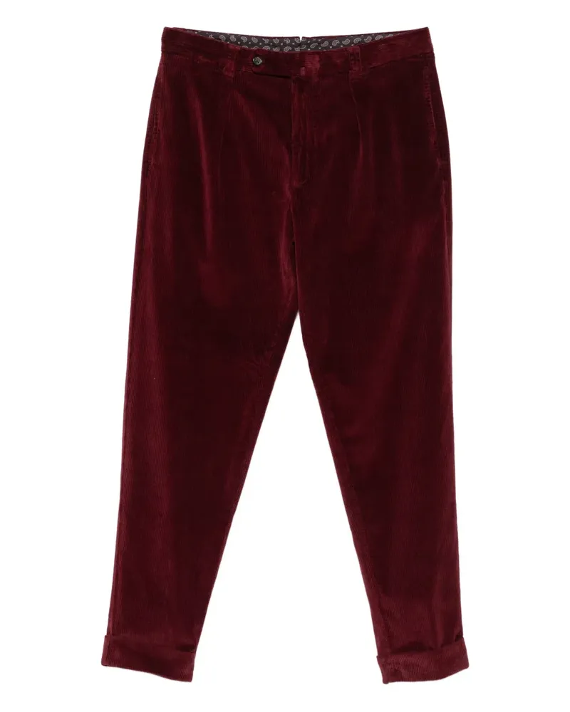 Berwich Cordhose mit Falten - Rot Rot