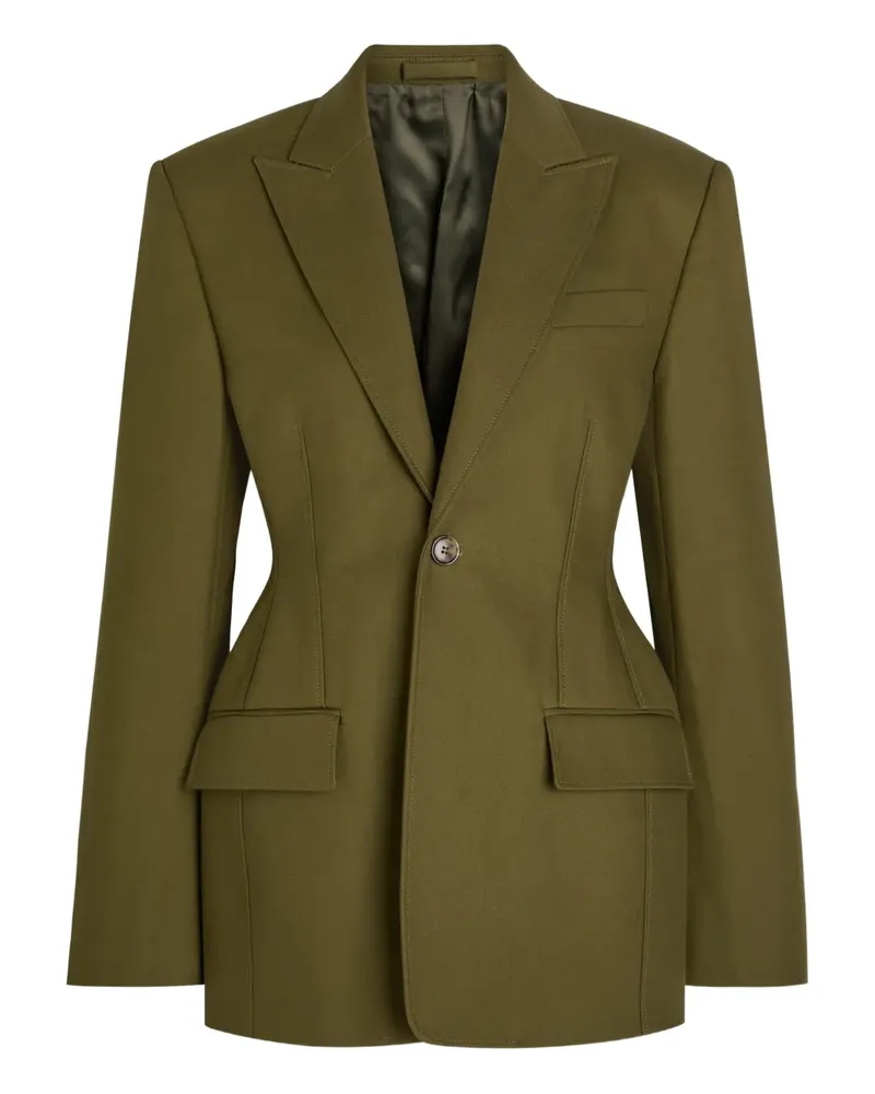 WARDROBE.NYC notched-lapels blazer - Grün Grün