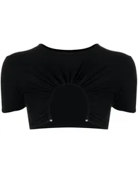 Christopher Esber Cropped-Hemd mit Cut-Out Schwarz