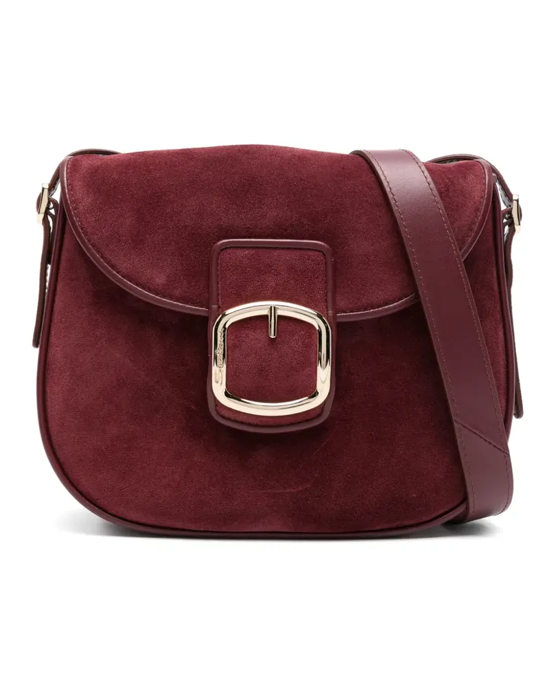 Santoni Schultertasche mit Schnalle - Rot Rot