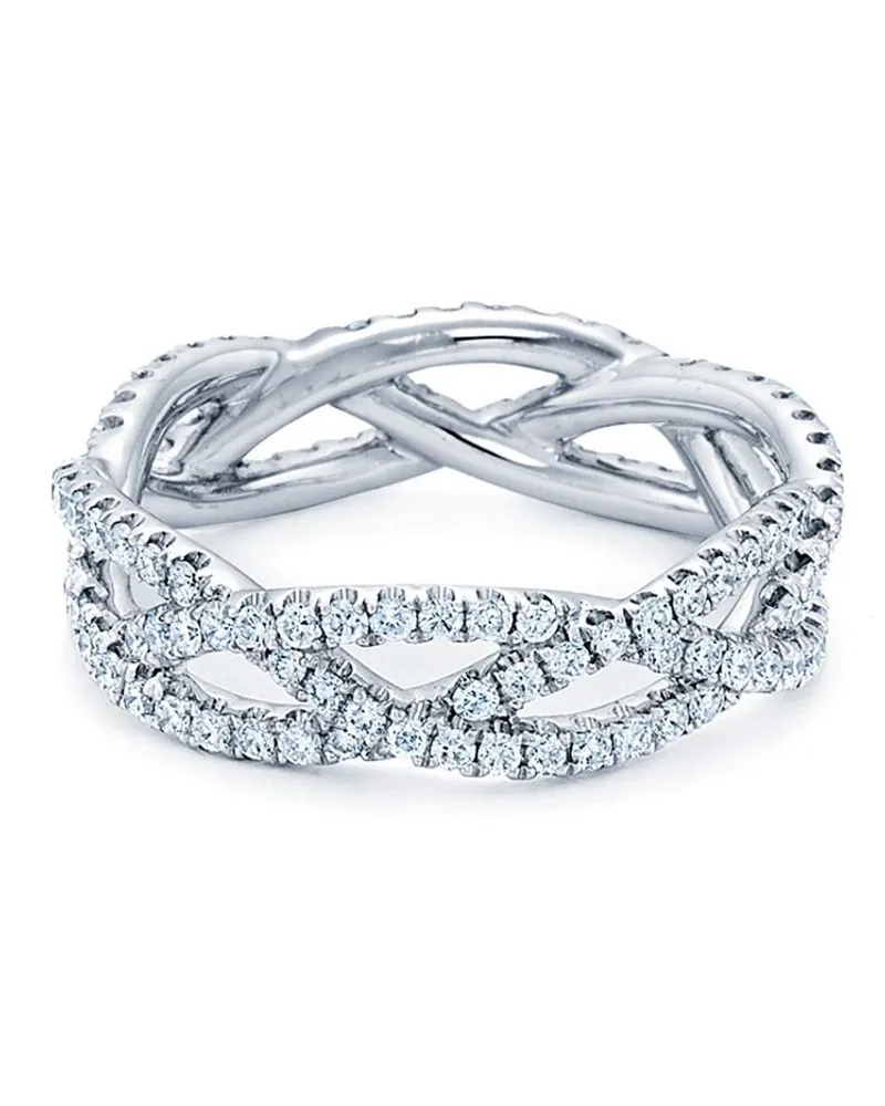 KWIAT 18kt Weißgoldring mit Diamanten - Silber Silber