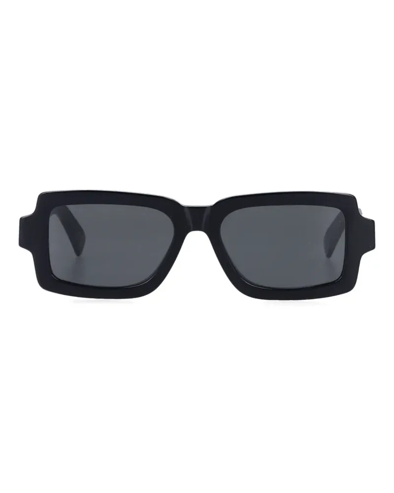 RETROSUPERFUTURE Sonnenbrille mit eckigem Gestell - Schwarz Schwarz