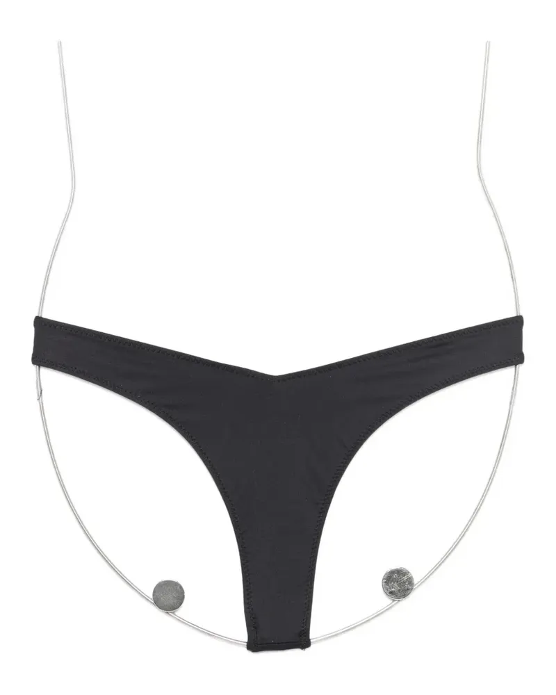 Frankies Bikinis Brittany V-front bikini bottoms - Schwarz Schwarz