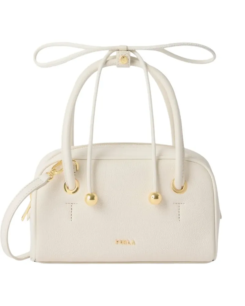 Furla XL Dome leather cross body bag - Weiß Weiß