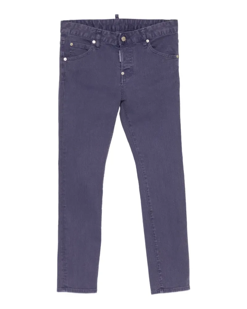 Dsquared2 logo-tag slim-fit jeans - Violett Violett