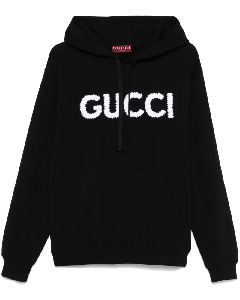 Gucci Hoodie mit Logo-Stickerei - Schwarz Schwarz