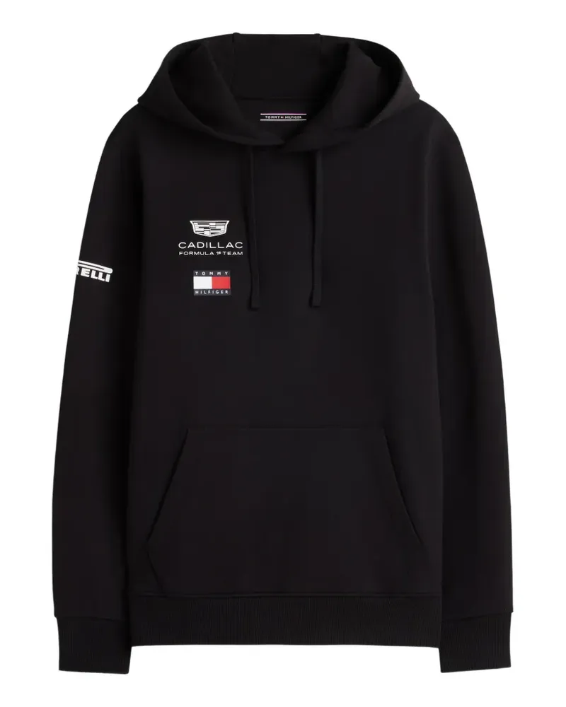 Tommy Hilfiger x Cadillac Formula 1 Team Hoodie mit Logo - Schwarz Schwarz