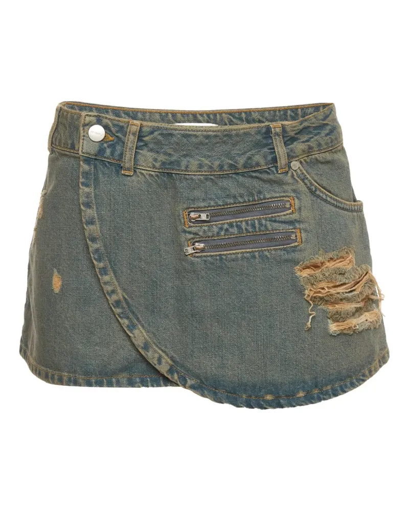 Miaou Hunter straight mini skirt - Blau Blau