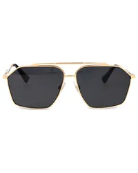 Dolce & Gabbana Sonnenbrille mit Oversized-Gestell Gold