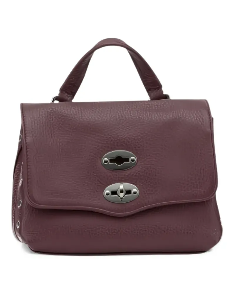 Zanellato Mini Postina pebbled leather tote bag - Violett Violett