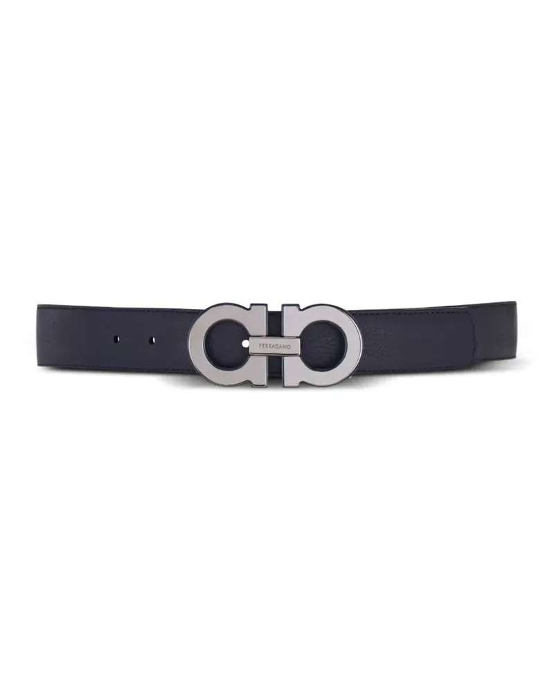 Ferragamo Wendbarer Gancini Gürtel - Blau Blau