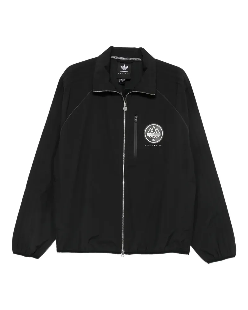 adidas Spezial F.C. Jacke mit Logo-Patch - Schwarz Schwarz