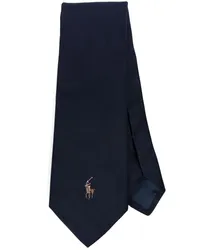 Ralph Lauren Seidenkrawatte mit Polo Pony Blau