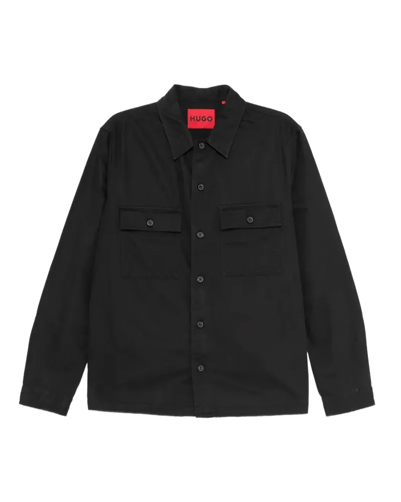 HUGO BOSS Epoldo Hemd - Schwarz Schwarz