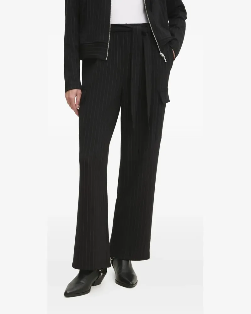 DKNY Cargohose mit Nadelstreifen - Schwarz Schwarz