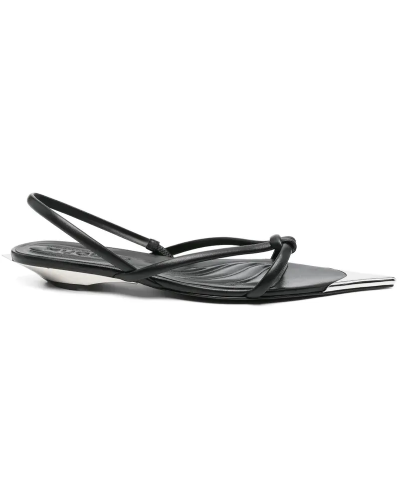 Thierry Mugler Fang Ballerinas - Schwarz Schwarz