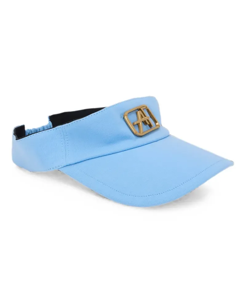 Alberta Ferretti logo-plaque adjustable visor - Blau Blau