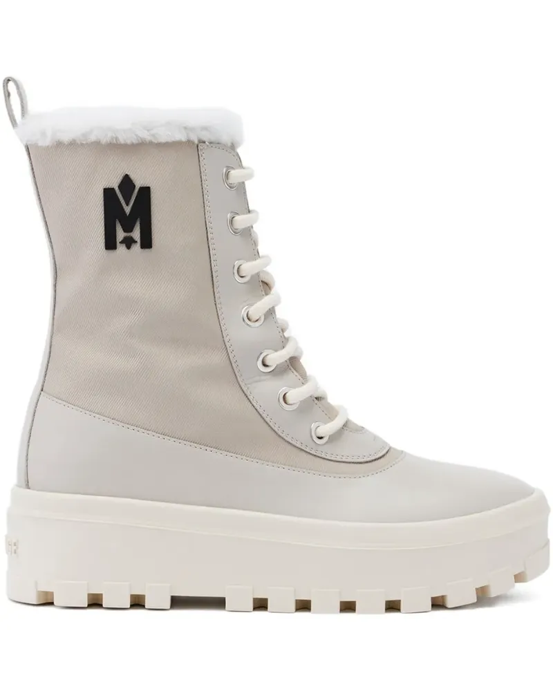 Mackage Hero Stiefel mit Logo-Verzierung - Nude Nude