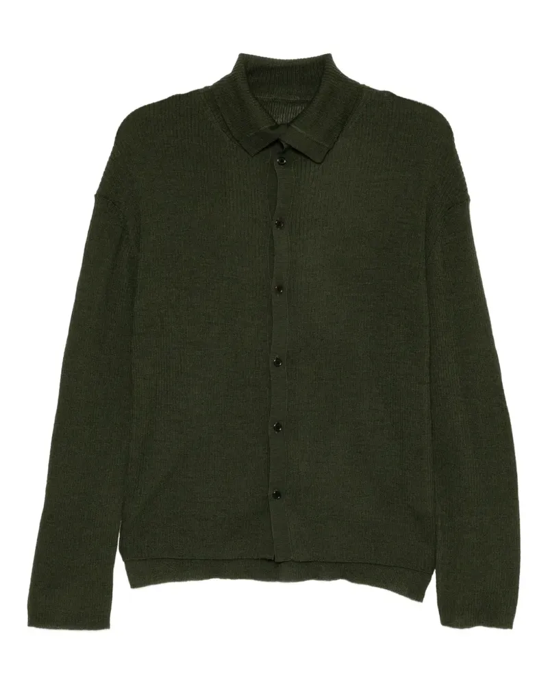Yohji Yamamoto Klassischer Cardigan - Grün Grün