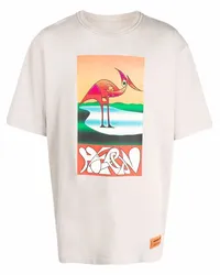 Heron Preston T-Shirt mit abstraktem Print Grau