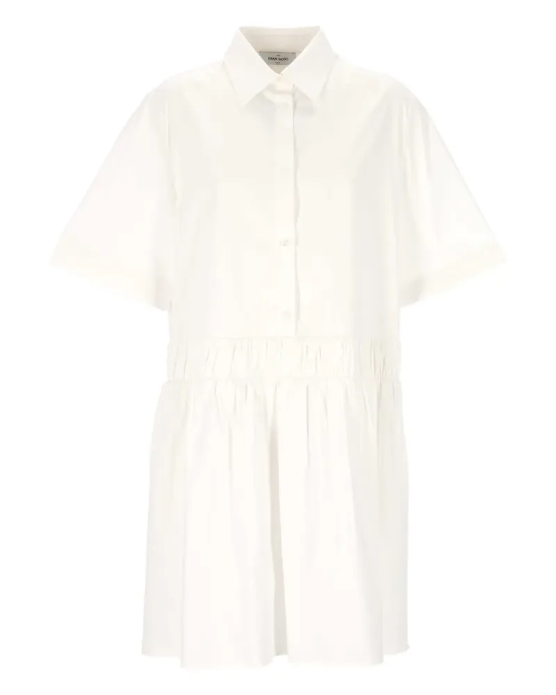 Gran Sasso Popeline-Minikleid - Weiß Weiß