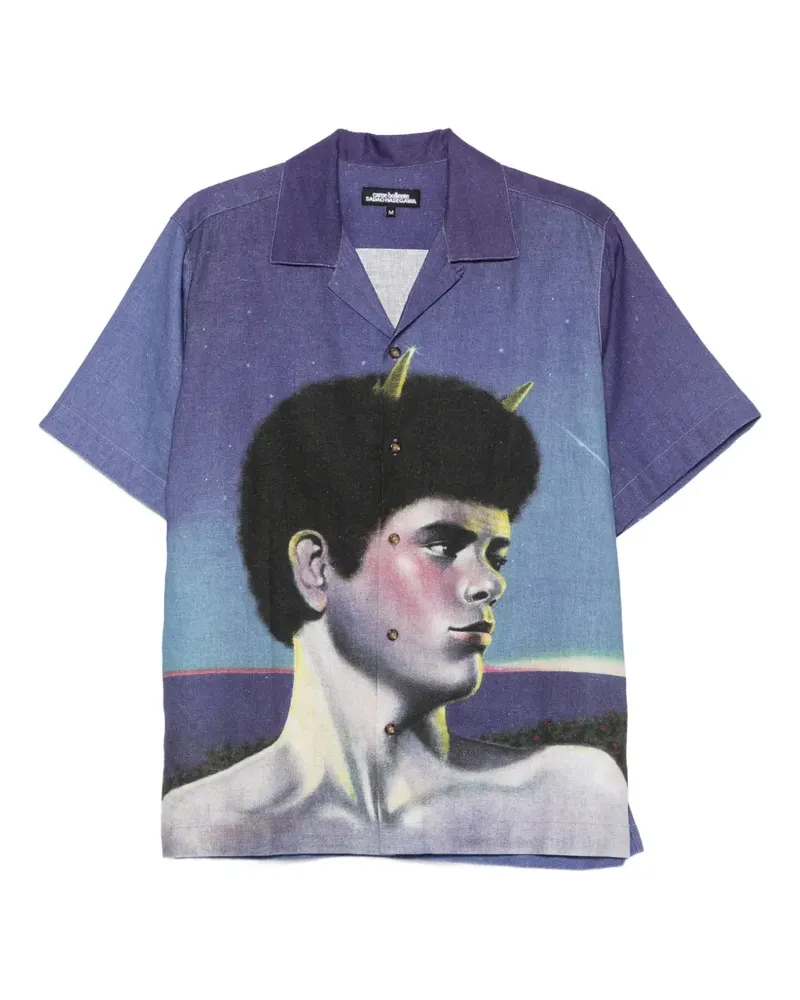 Carne Bollente graphic-print short-sleeve shirt - Violett Violett