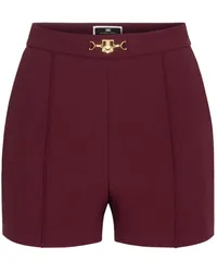 Elisabetta Franchi Shorts mit Logo-Applikation Rot