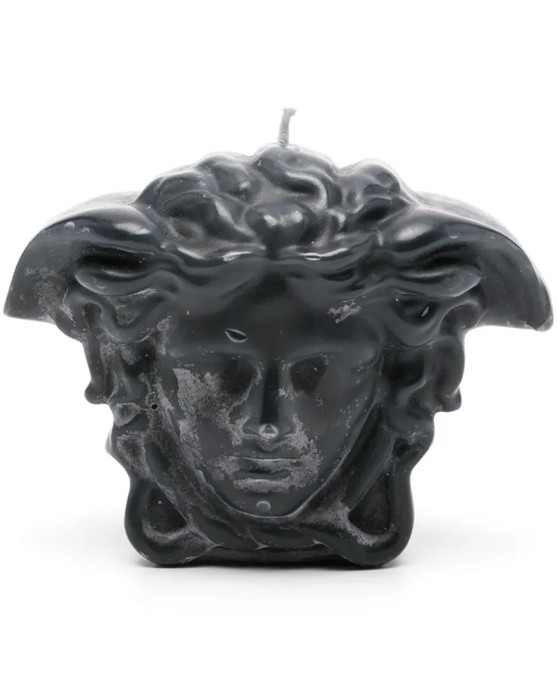 Versace Kleine Medusa Head Kerze (590g) - Grau Grau