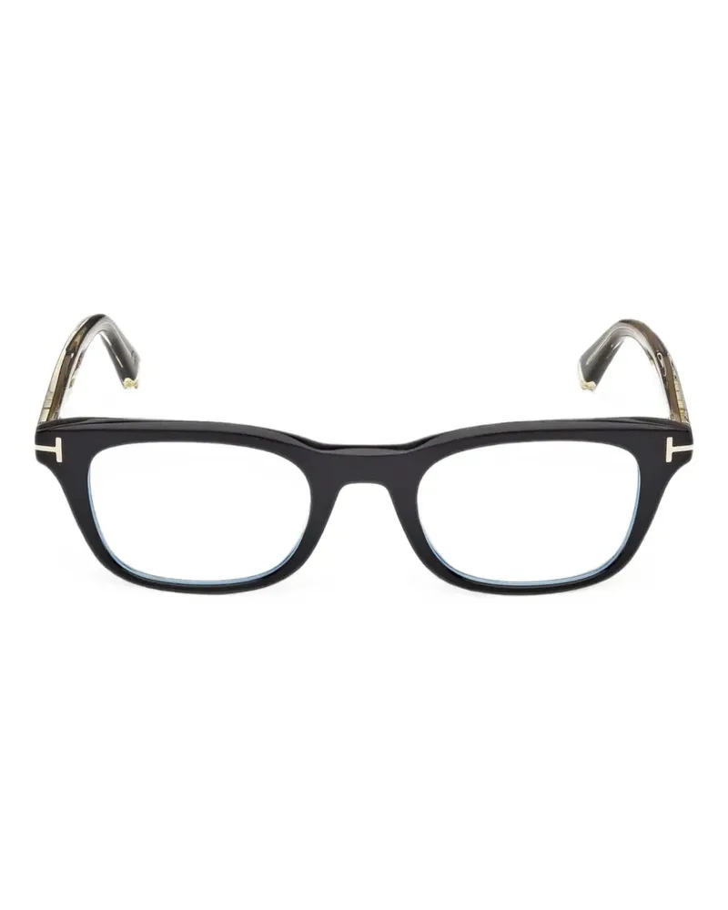 Tom Ford Icon Brille mit eckigem Gestell - Schwarz Schwarz
