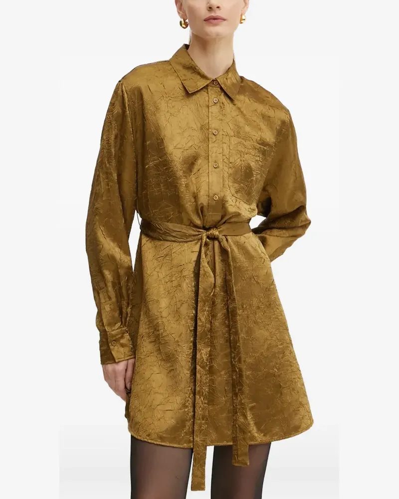 Pinko Langärmeliges Hemdkleid - Grün Grün