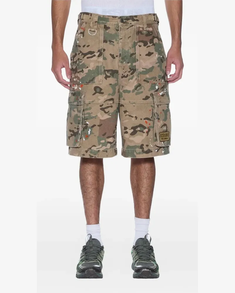 ksubi Trooper Cargo-Shorts mit Camouflage-Print - Nude Nude