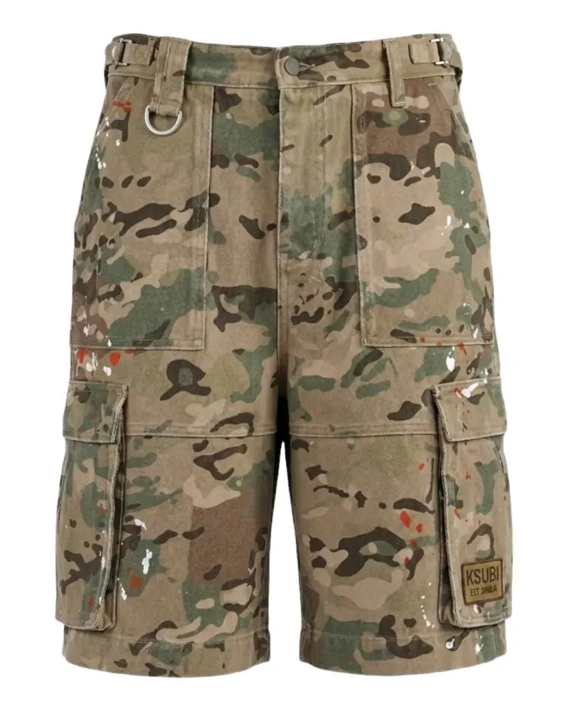 ksubi Trooper camouflage-print cargo shorts - Nude Nude
