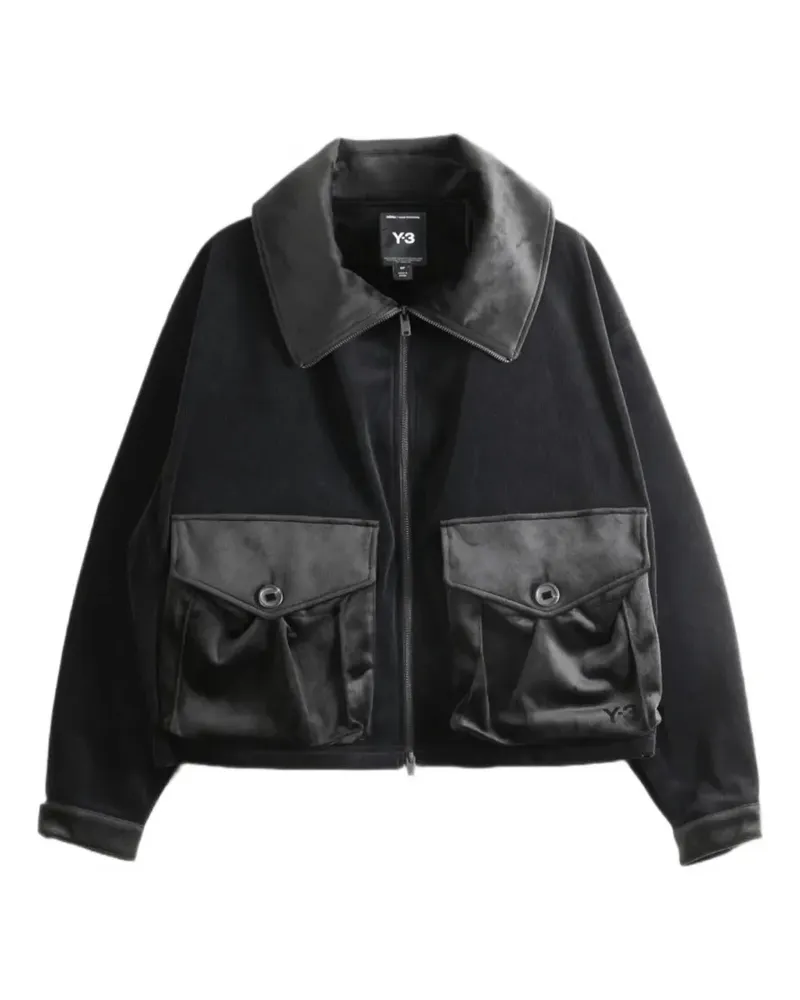 Y-3 velvet cargo jacket - Schwarz Schwarz