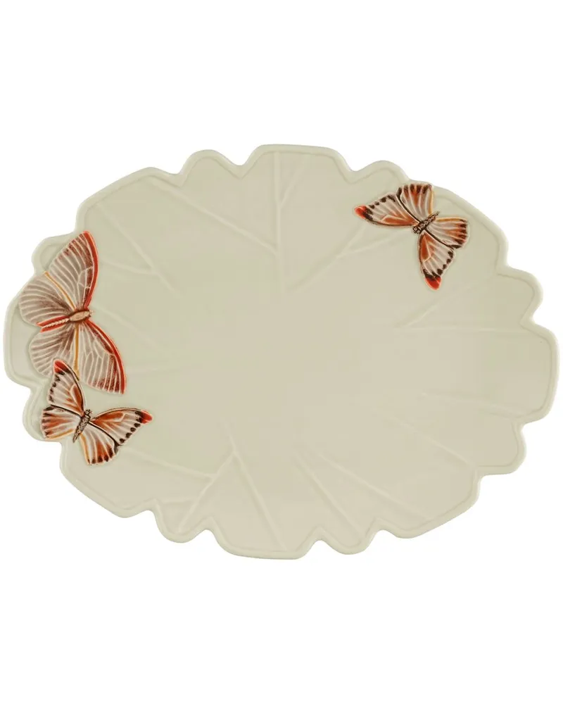 Bordallo Pinheiro Cloudy Butterflies Platzteller (30cm) - Nude Nude