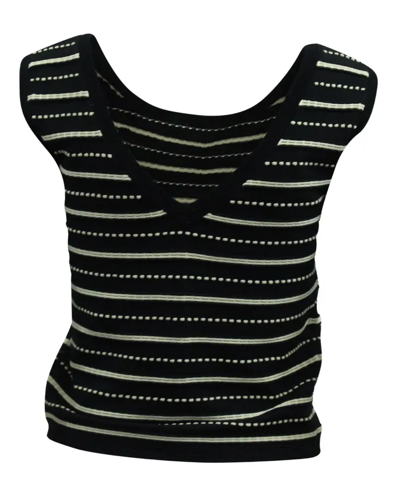 Sandro striped knitted vest - Schwarz Schwarz