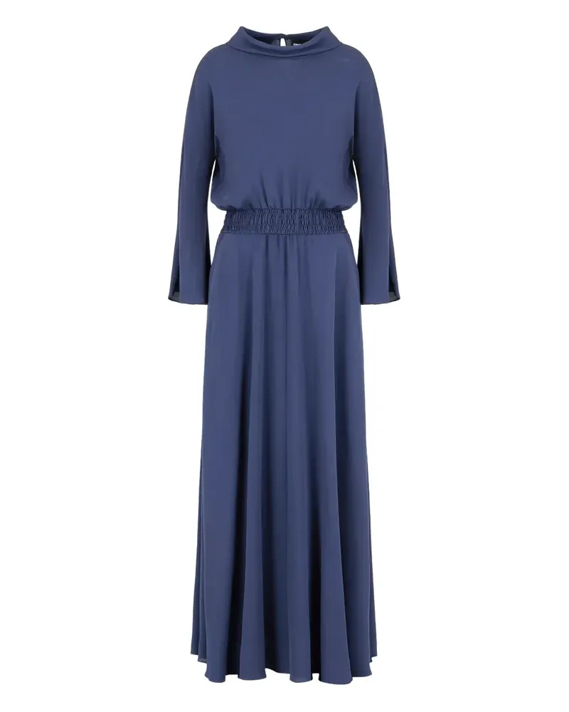 Giorgio Armani Kleid mit elastischer Taille - Blau Blau
