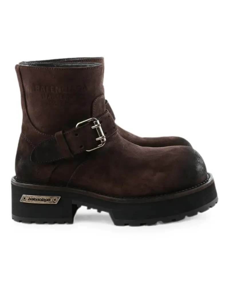 Balenciaga Venom mini bootie in light espresso - Braun Braun