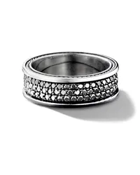 David Yurman Streamline Three Row Ring aus Sterlingsilber Silber