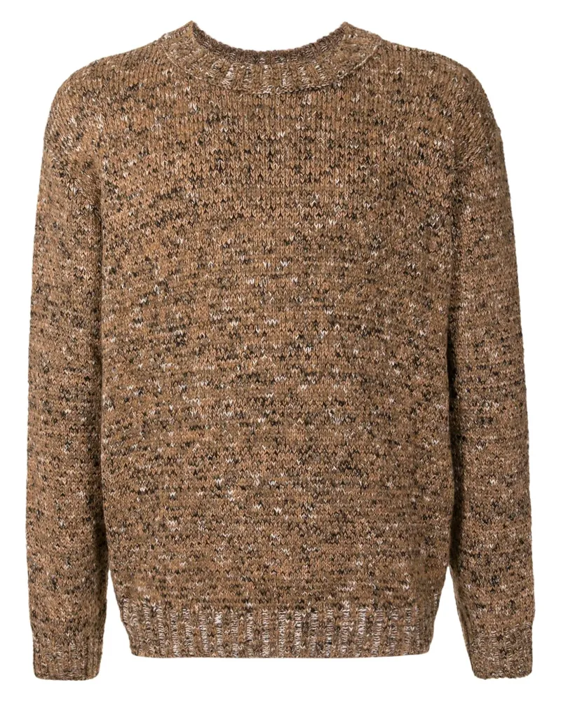 Osklen Melierter Pullover mit rundem Ausschnitt - Braun Braun