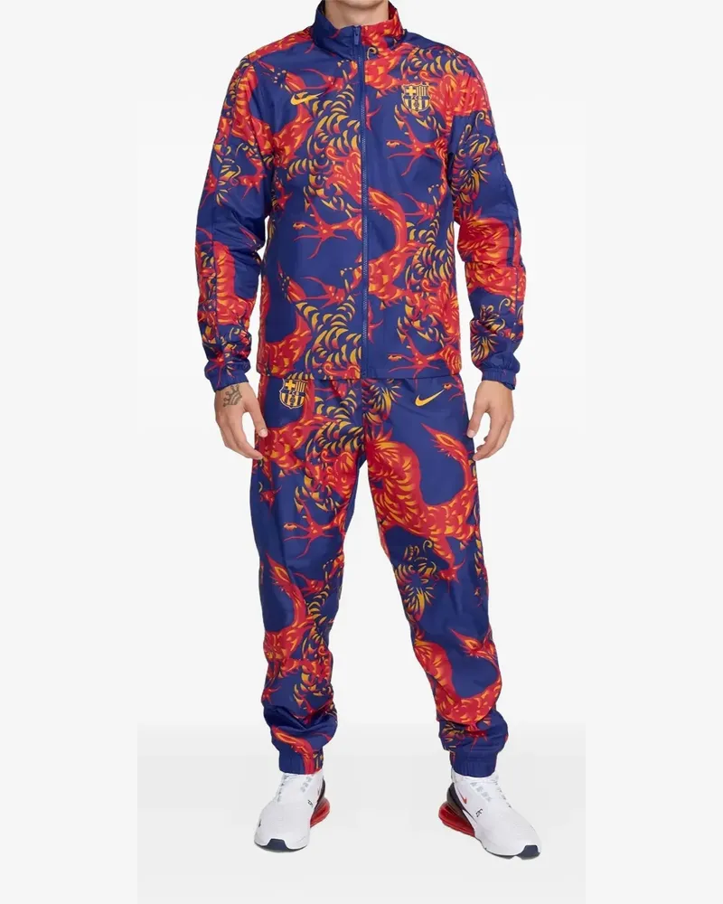 Nike x F.C. Gewebter Barcelona Jogginganzug - Blau Blau