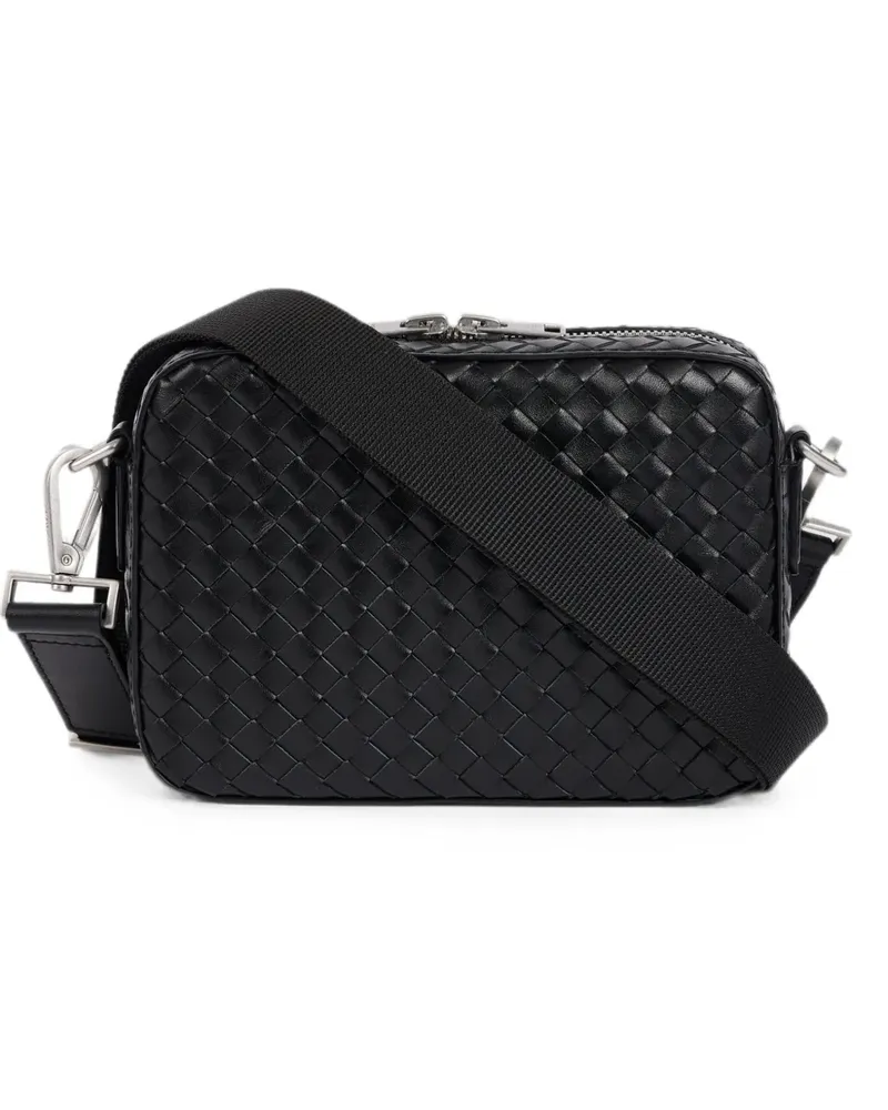 Sandro Kuriertasche aus Leder - Schwarz Schwarz