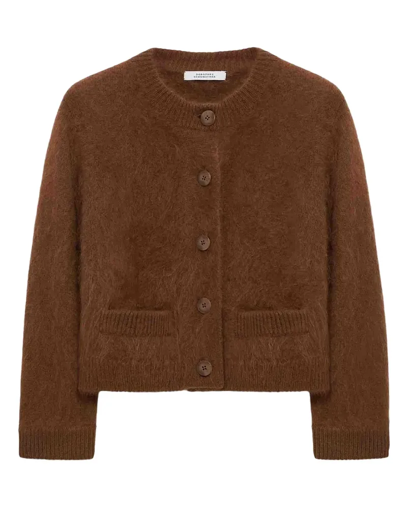 Dorothee Schumacher Fluffy Statements Cardigan mit Taschen - Braun Braun