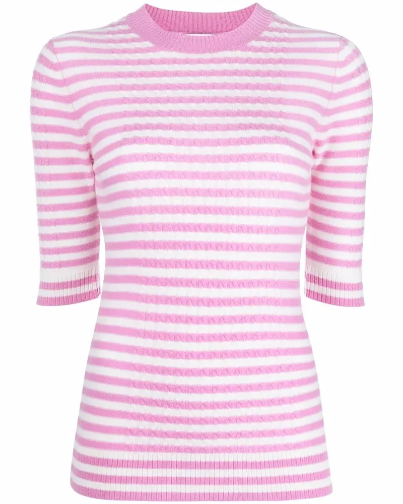Ganni Gestreiftes Oberteil - Rosa Rosa