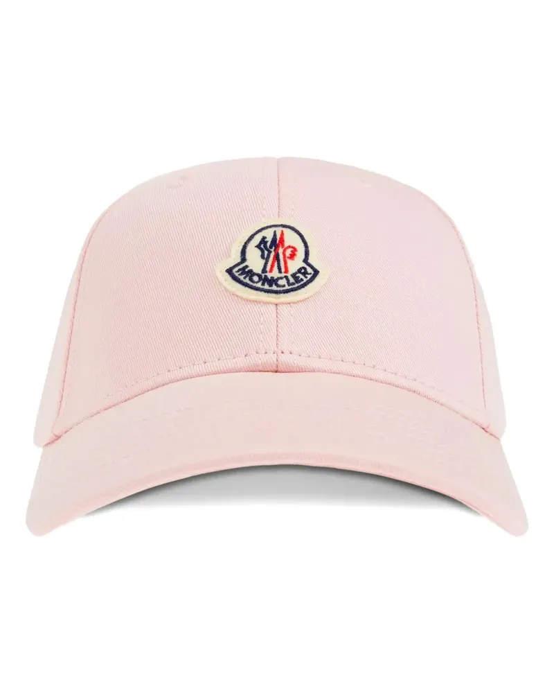 Moncler logo-patch baseball cap - Rosa Rosa