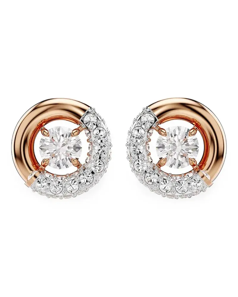 Swarovski Ohrringe mit Kristallen - Rosa Rosa