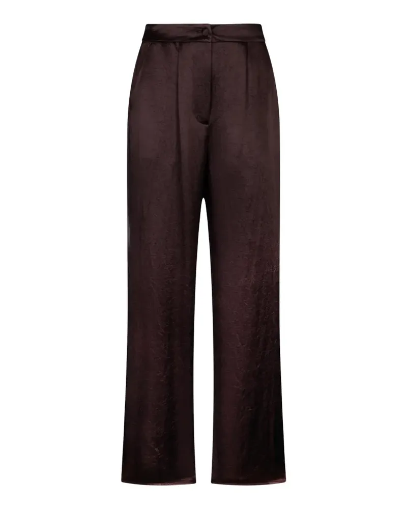 Liu Jo Satinhose mit Schlitzen - Braun Braun