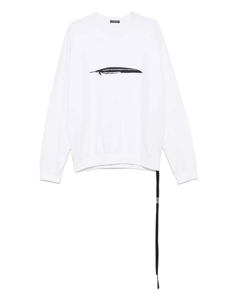 Ann Demeulemeester Klassisches Sweatshirt - Weiß Weiß