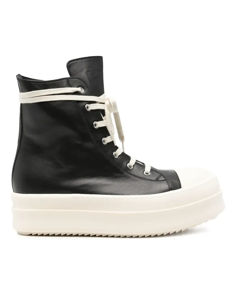 Rick Owens High-Top-Sneakers mit Plateau - Schwarz Schwarz
