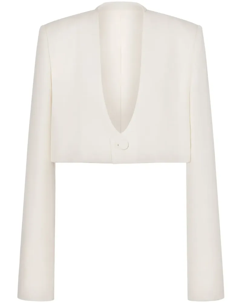 Philosophy Di Lorenzo Serafini Cropped-Blazer - Weiß Weiß