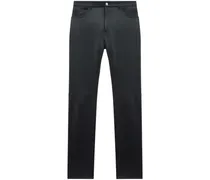 Lederhose mit geradem Bein - Schwarz